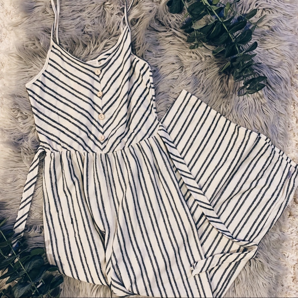 NWT Striped Jumpsuit